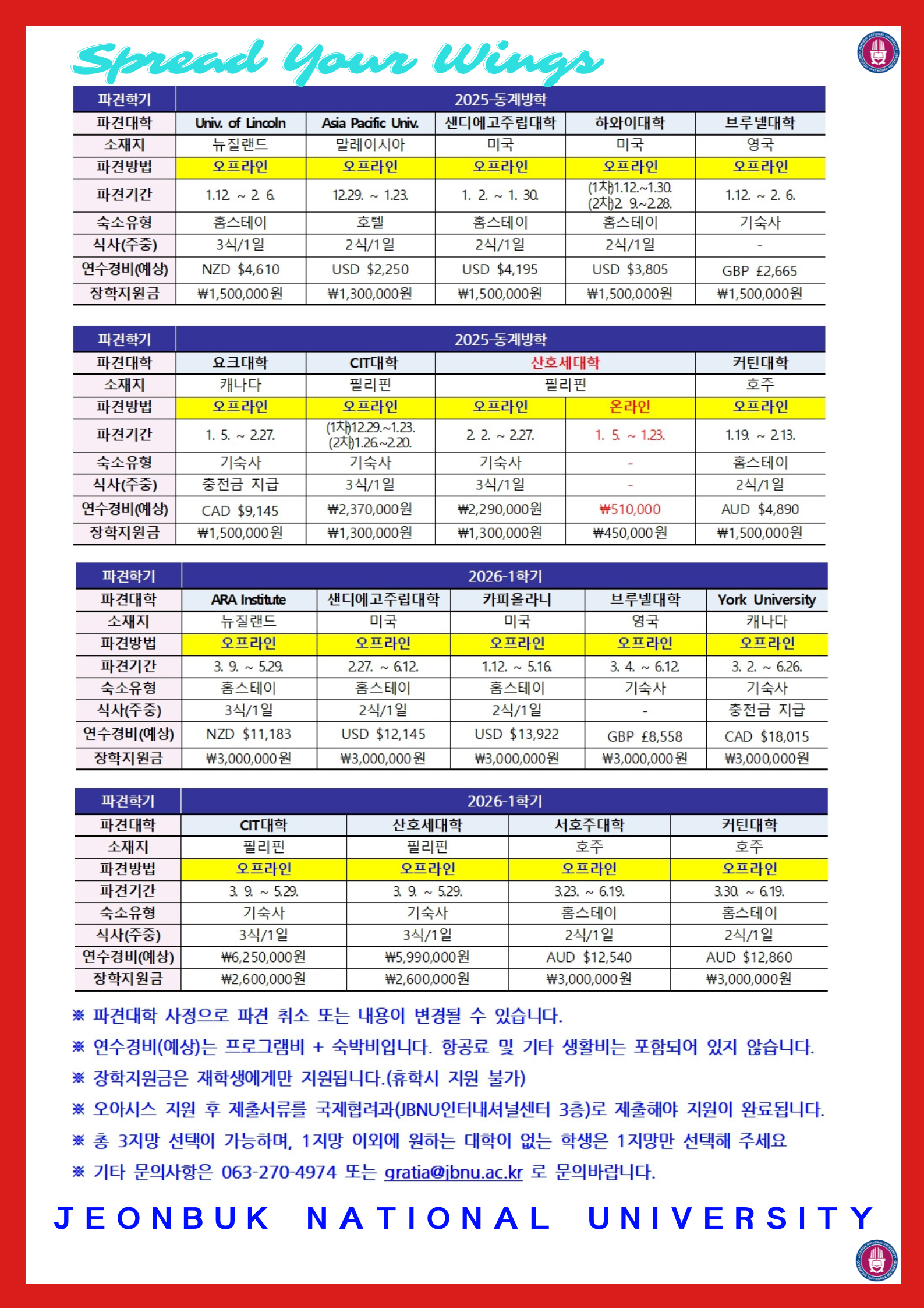 선발안내문